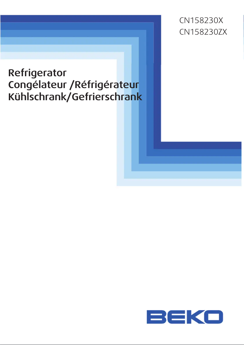 Image de la première page du manuel de l'appareil CN 158230 ZX