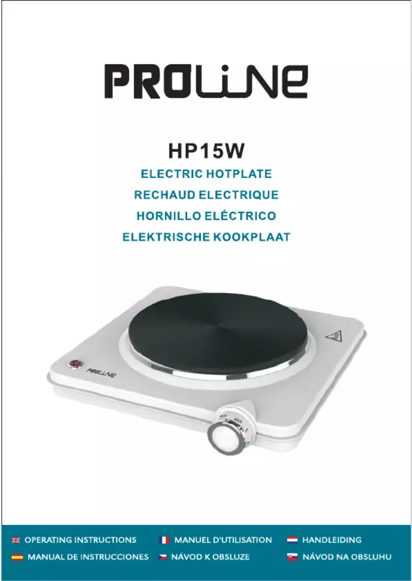 Page n°1 - Manuel utilisateur Proline HP15