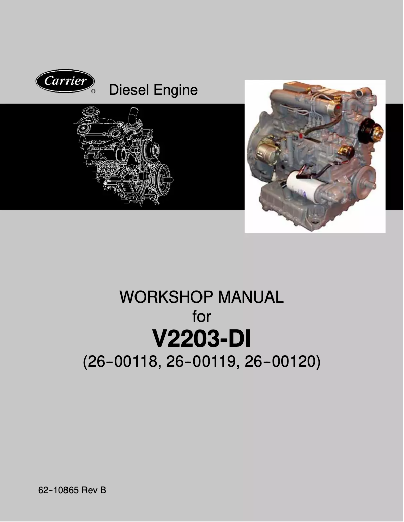 Image de la première page du manuel de l'appareil V2203-DI