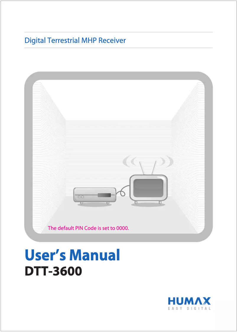 Page n°1 - Manuel utilisateur Humax DTT-3600