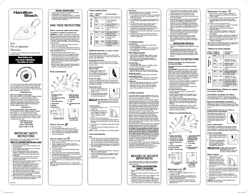 Página 1 del manual Manual de instrucciones Hamilton Beach 14210R