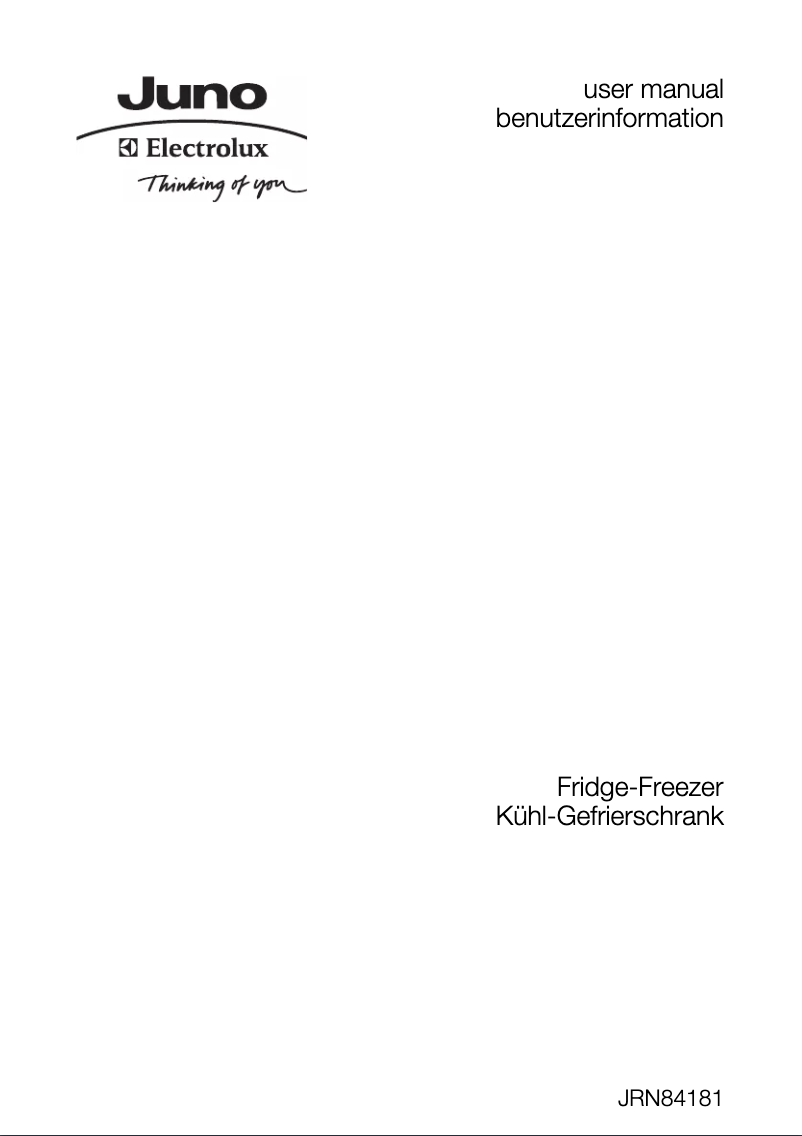 Image de la première page du manuel de l'appareil JRN84181