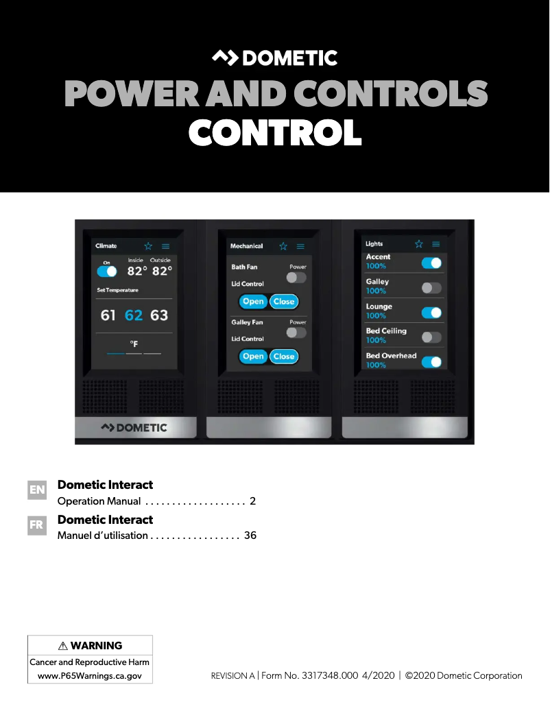 Página 1 del manual Manual de usuario Dometic Interact Solution