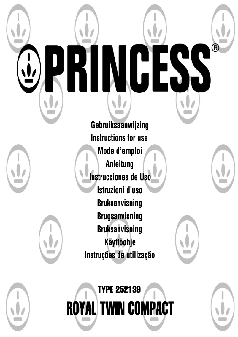 Page n°1 - Manuel utilisateur Princess Royal Twin Compact 252139
