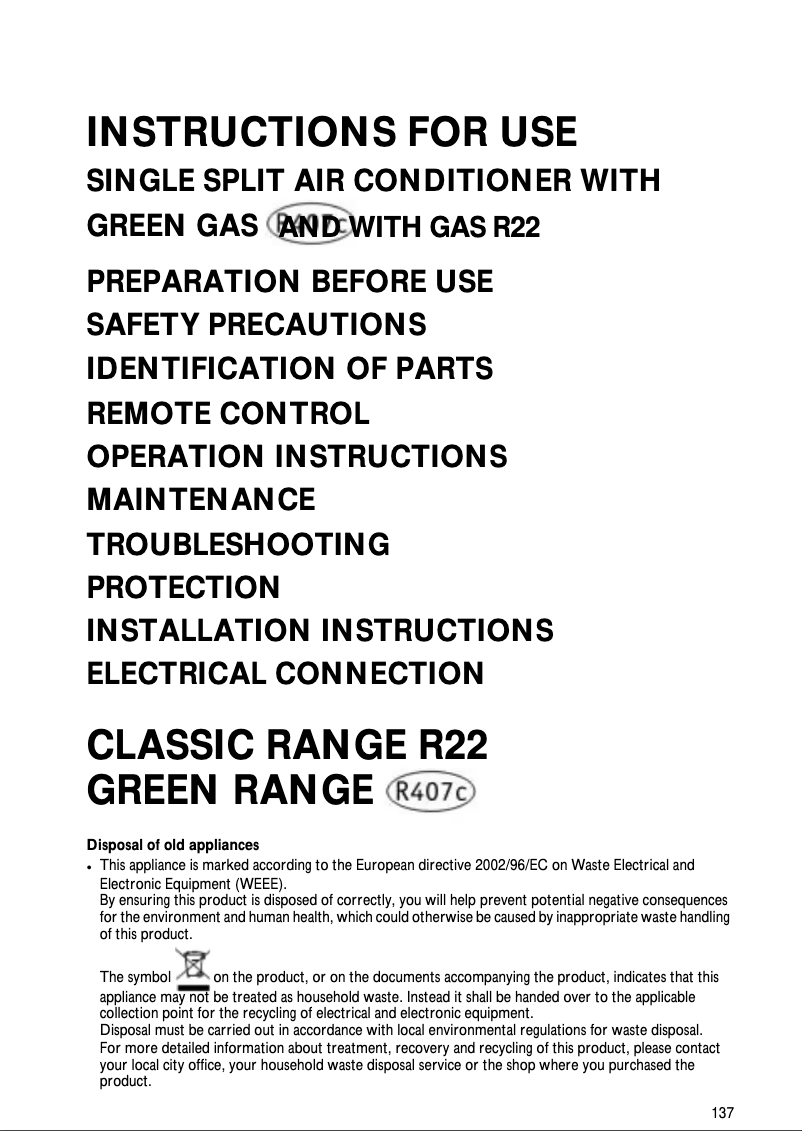 Page 1 de la notice Manuel utilisateur Whirlpool AMB 857/G