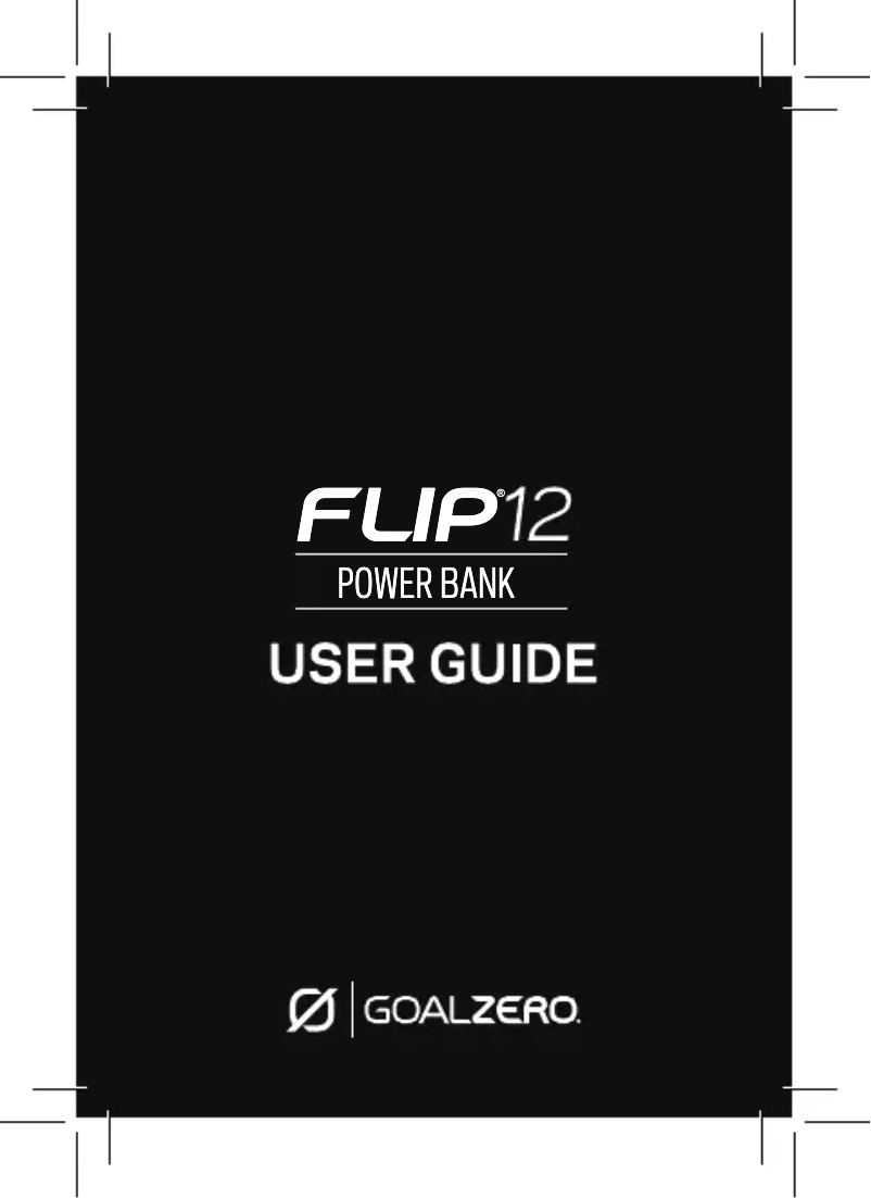 Página 1 del manual Manual de usuario Goal Zero Flip 12