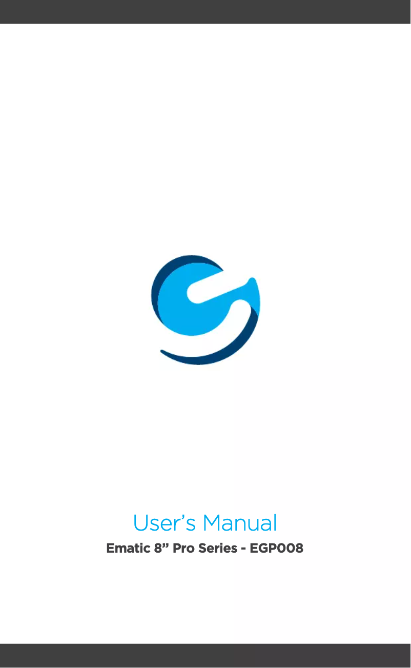 Image de la première page du manuel de l'appareil Pro EGP008