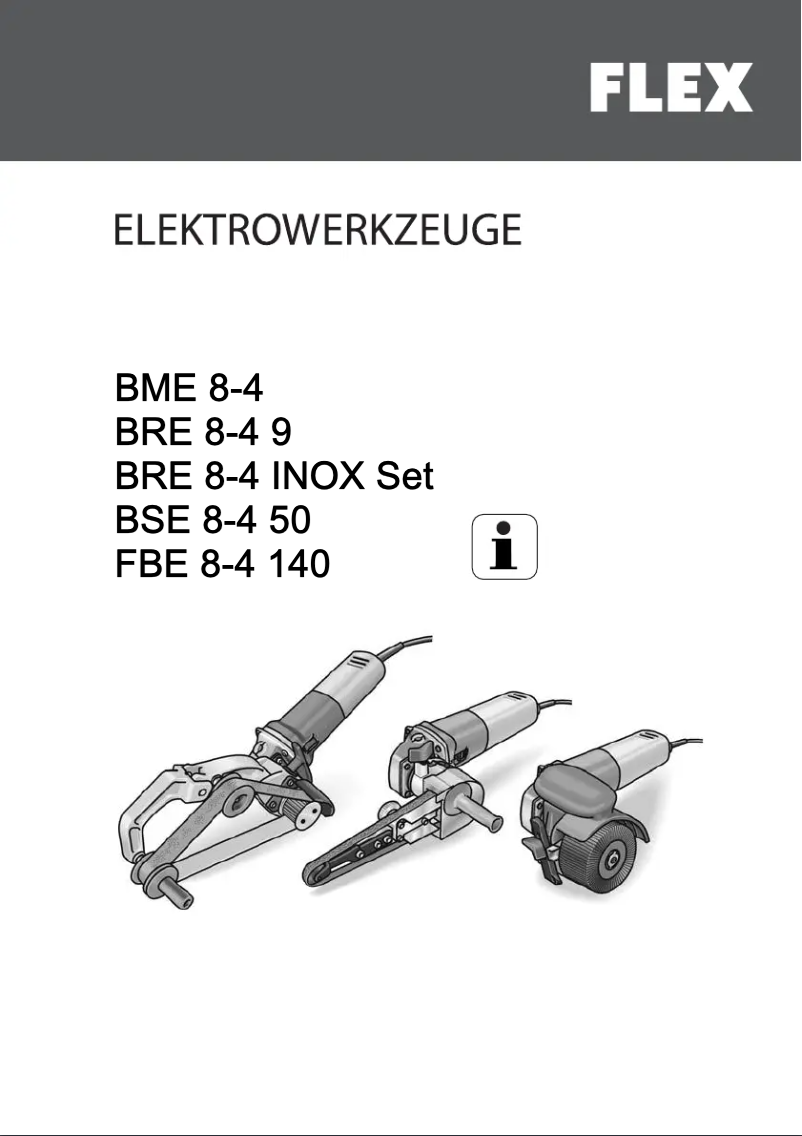 Page 1 de la notice Manuel utilisateur Flex BRE 8-4 INOX Set