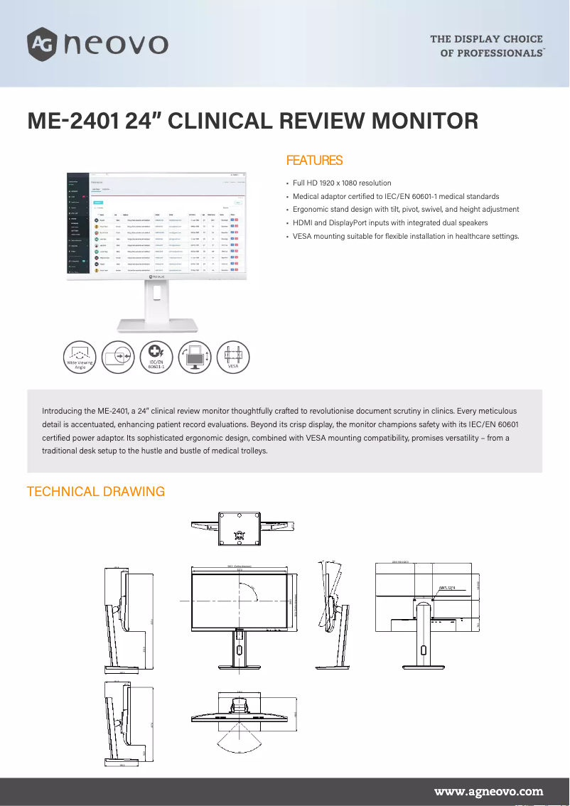 Image de la première page du manuel de l'appareil ME-2401