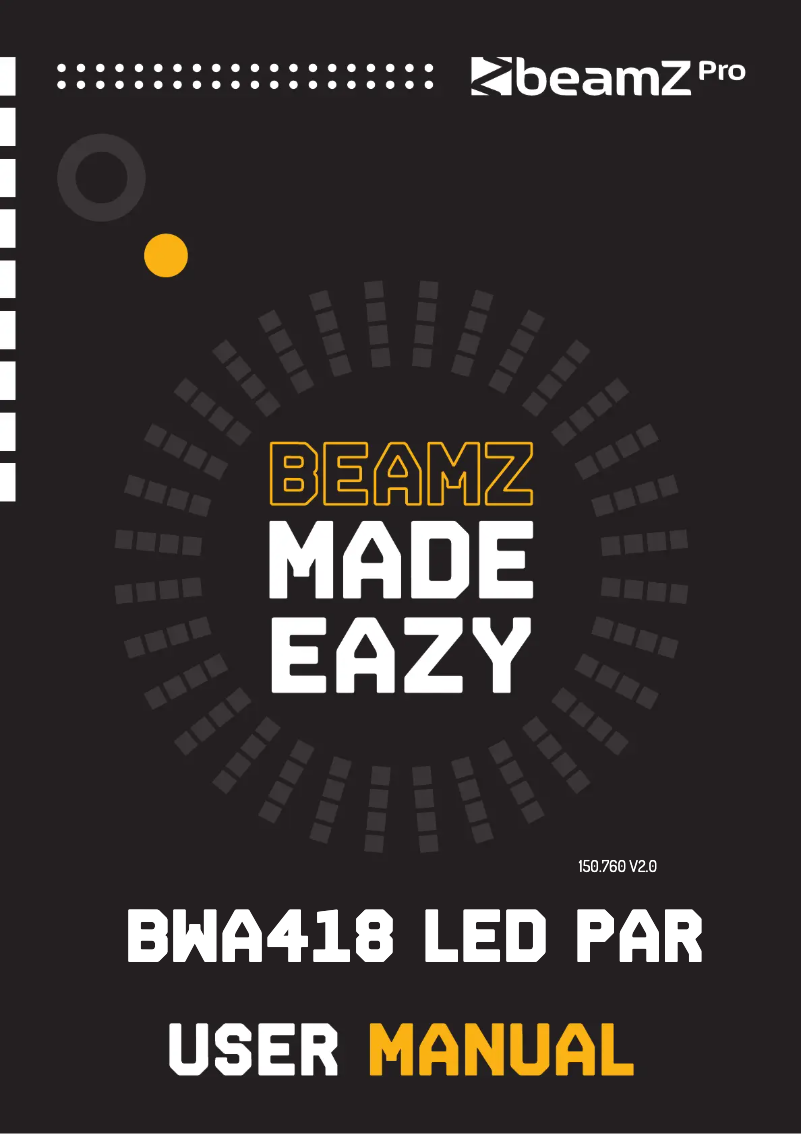 Image de la première page du manuel de l'appareil BWA418