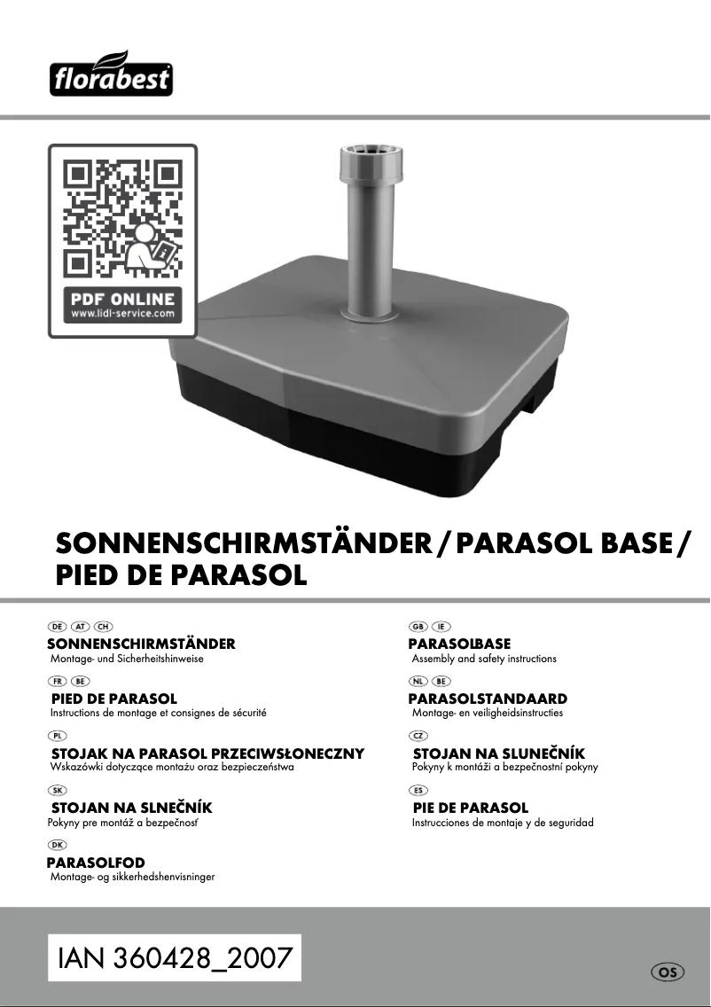 Page 1 de la notice Manuel utilisateur Florabest IAN 360428