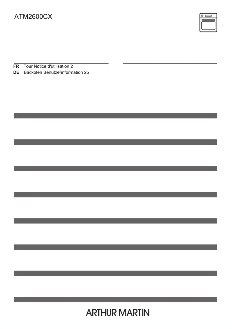 Page 1 de la notice Manuel utilisateur Electrolux ATM2600CX