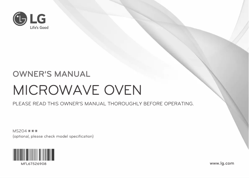 Página 1 del manual Manual de usuario LG MS2042DS