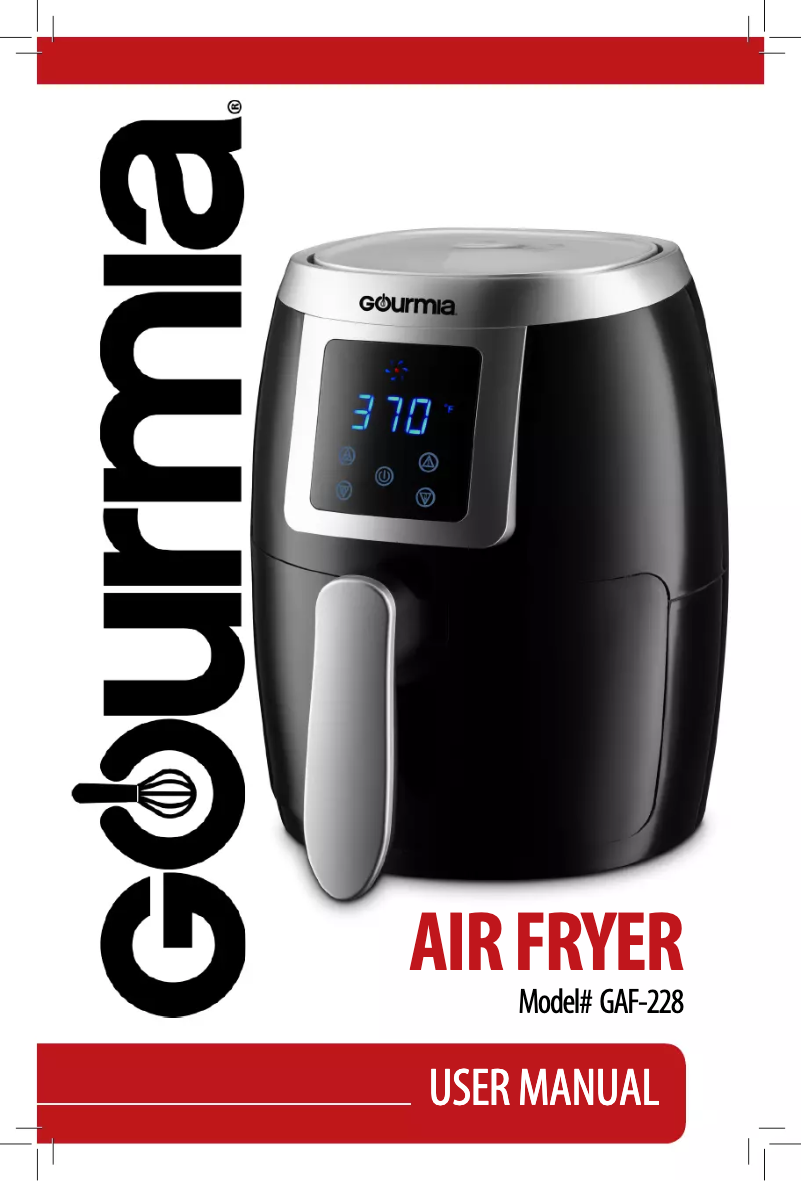 Page 1 de la notice Manuel utilisateur Gourmia GAF228