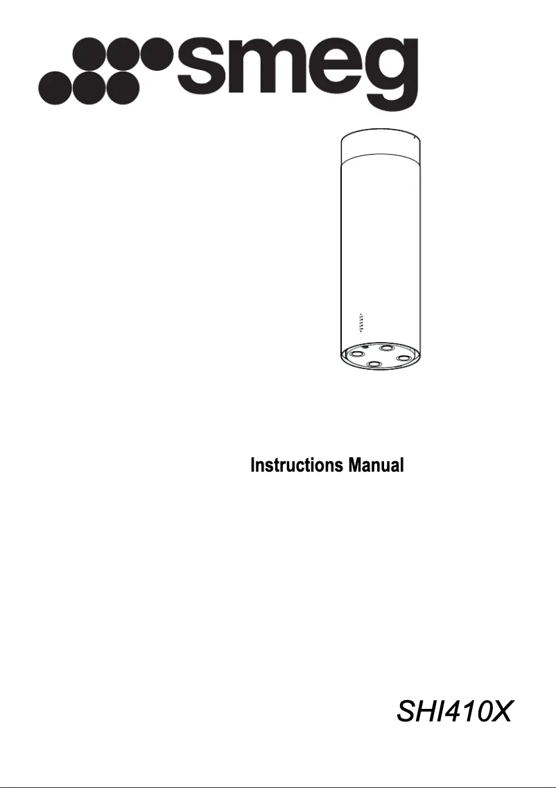 Image de la première page du manuel de l'appareil SHI410X