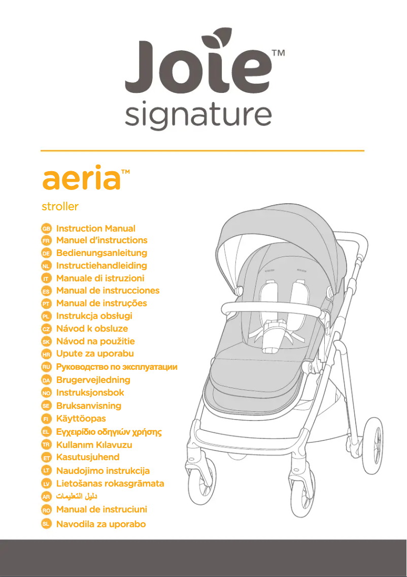 Page n°1 - Manuel utilisateur Joie Aeria