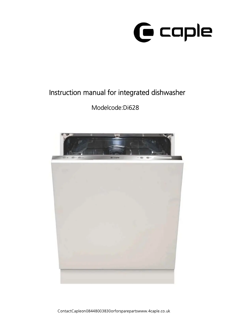 Image de la première page du manuel de l'appareil Di628