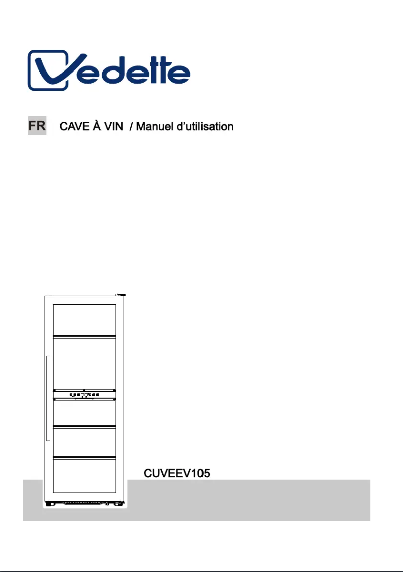 Image de la première page du manuel de l'appareil CUVEEV105