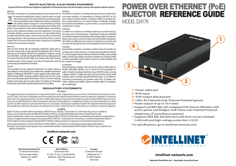 Página 1 del manual Manual de usuario Intellinet 524179