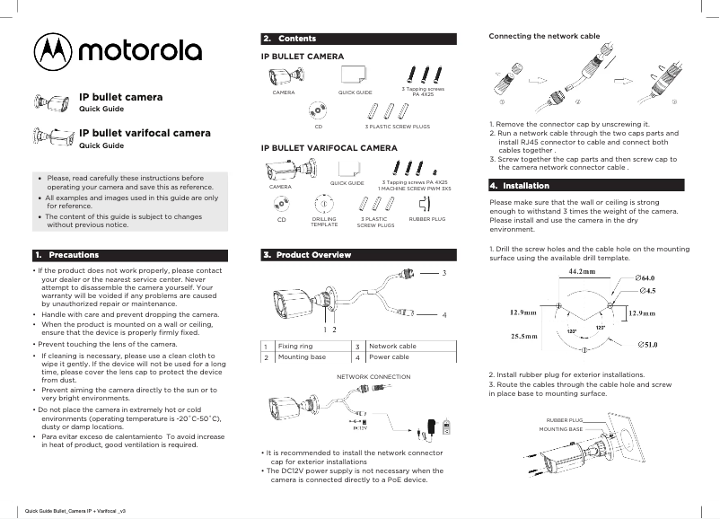 Page n°1 - Manuel utilisateur Motorola MTIBM042611