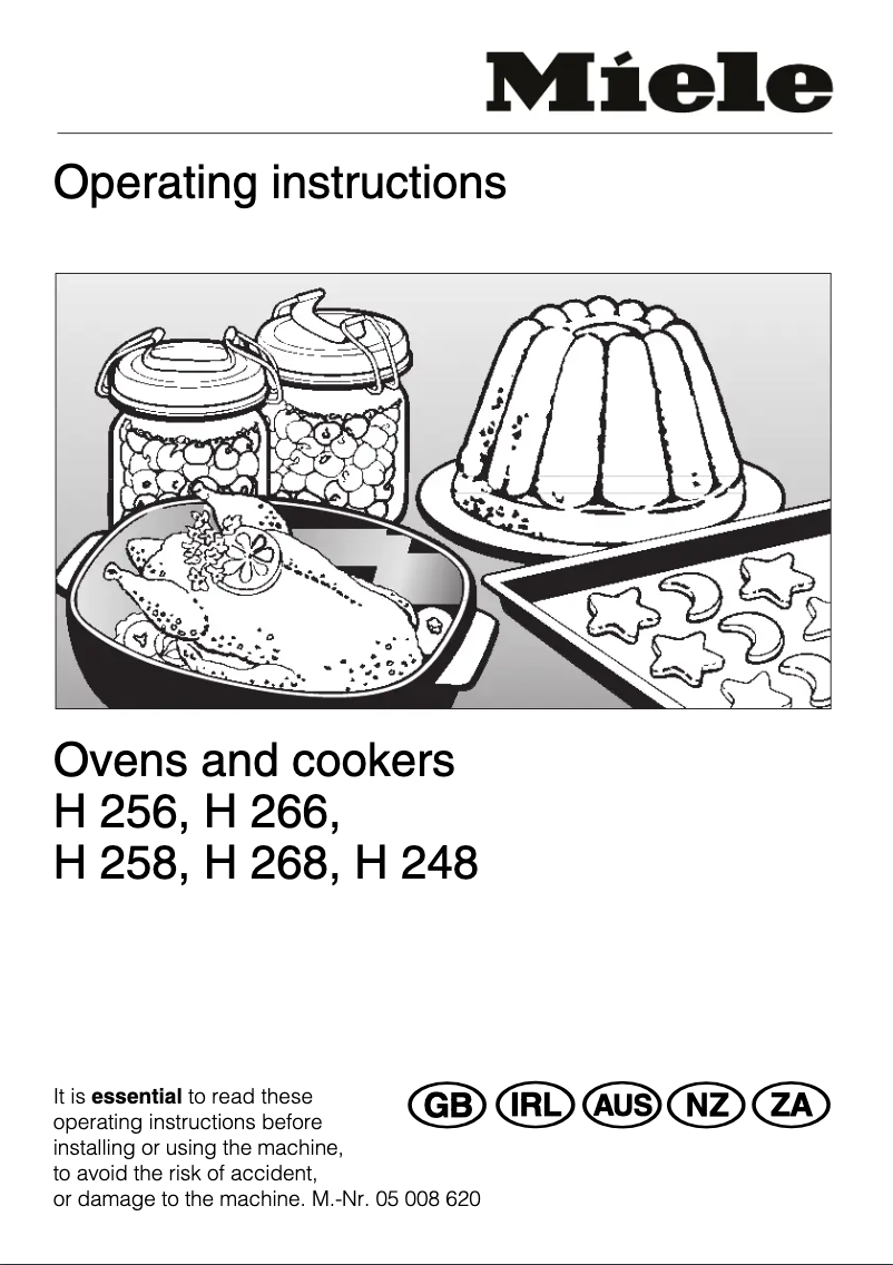 Image de la première page du manuel de l'appareil H 256