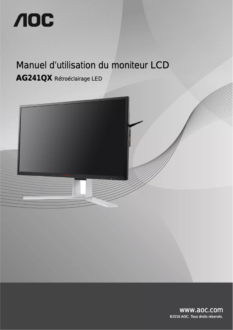 Image de la première page du manuel de l'appareil AGON AG251FZ