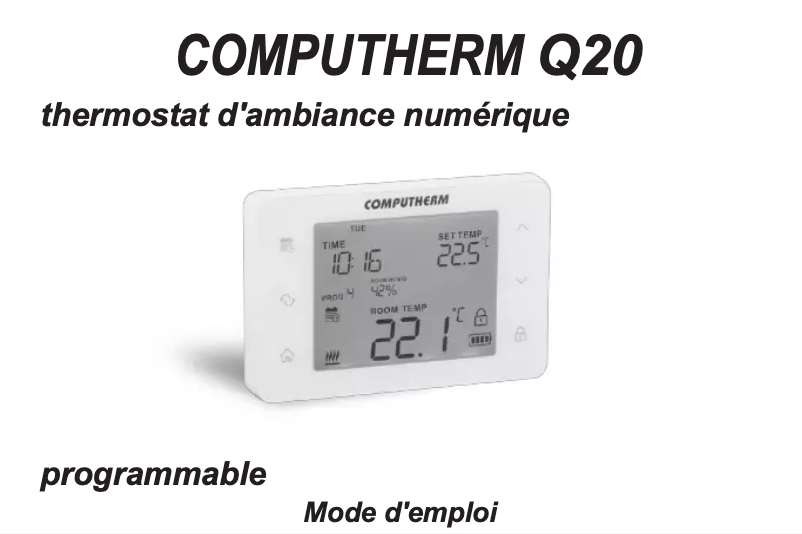 Page n°1 - Manuel utilisateur Computherm Q20