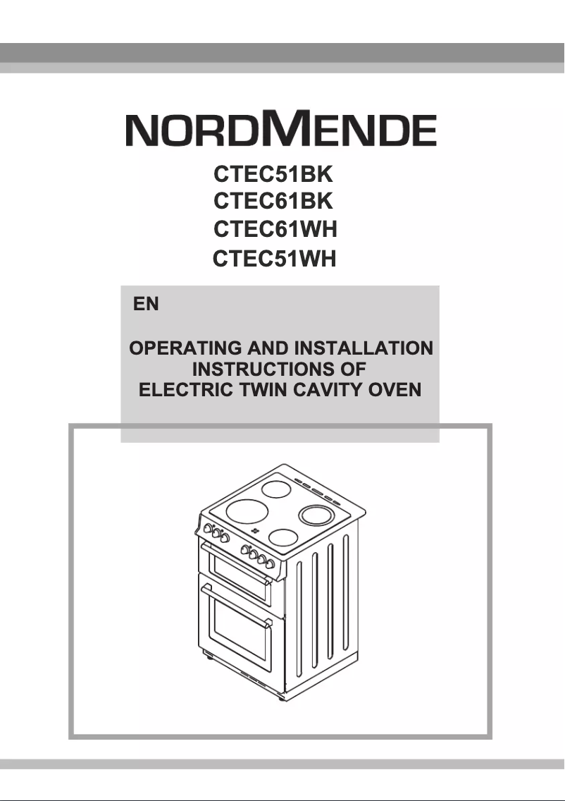 Page n°1 - Manuel utilisateur Nordmende CTEC61WH