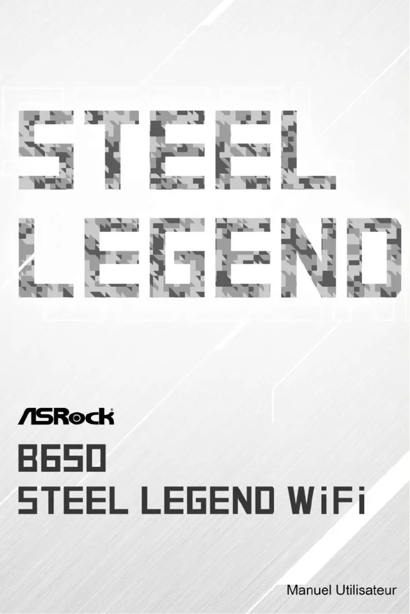 Page 1 de la notice Manuel utilisateur Asrock B650 Steel Legend WiFi