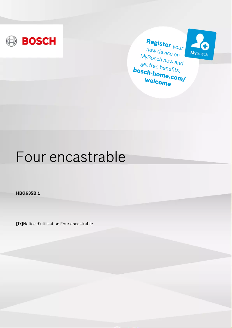 Image de la première page du manuel de l'appareil Serie 8 HBG635BB1