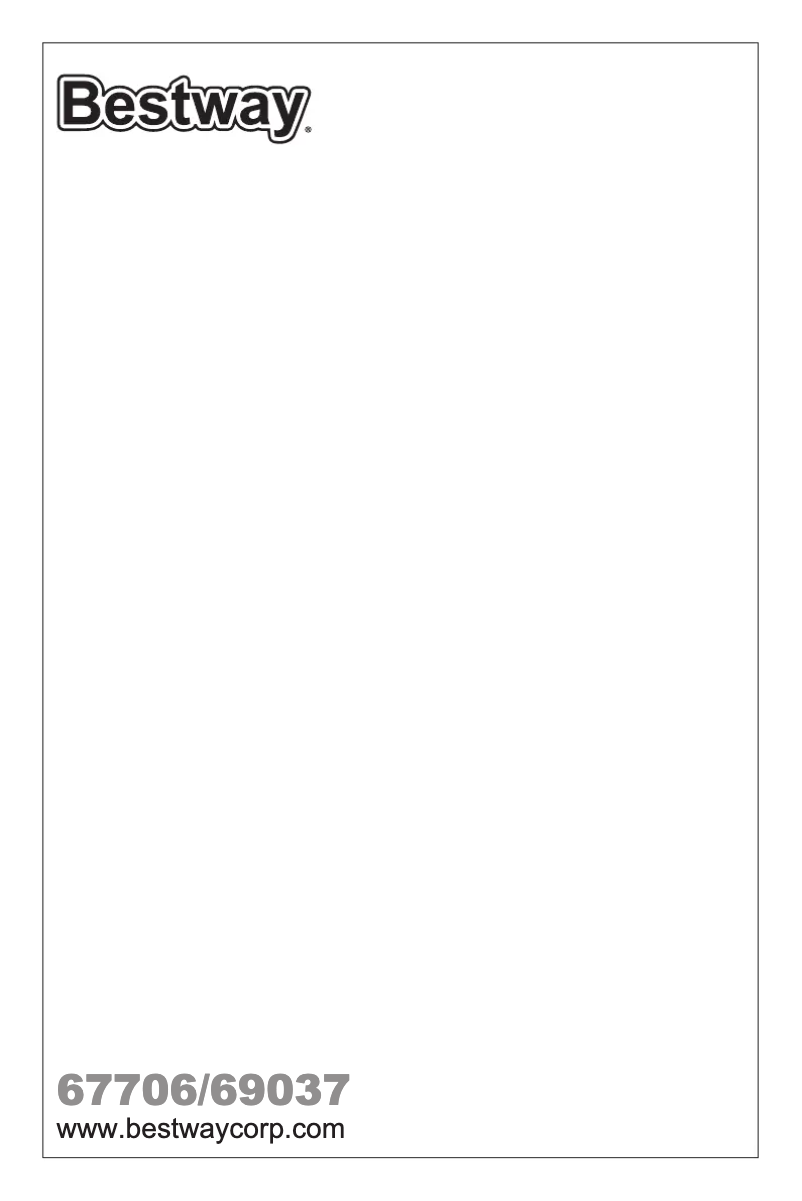 Page 1 of the manual User Manual Bestway 69037