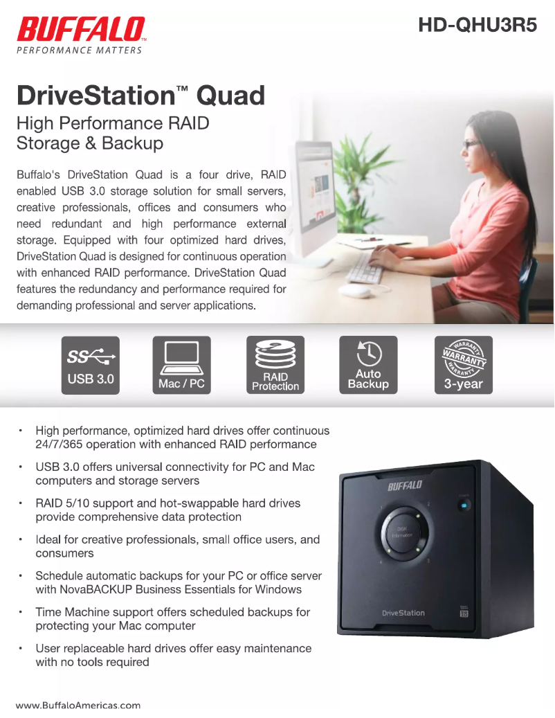 Image de la première page du manuel de l'appareil DriveStation Quad