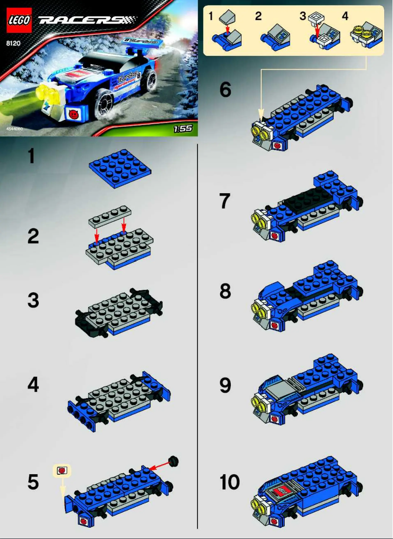 Page 1 de la notice Manuel utilisateur Lego Rally Sprinter