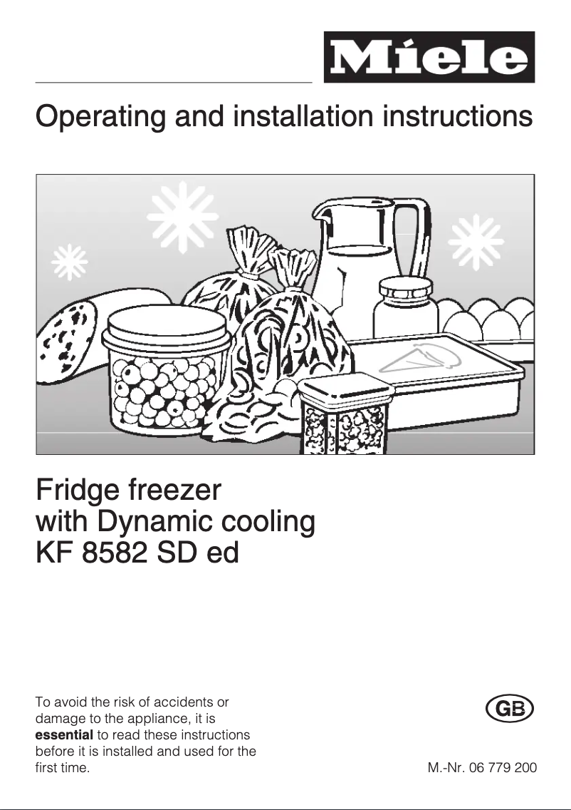 Page 1 de la notice Manuel utilisateur Miele KF 8582 Sded