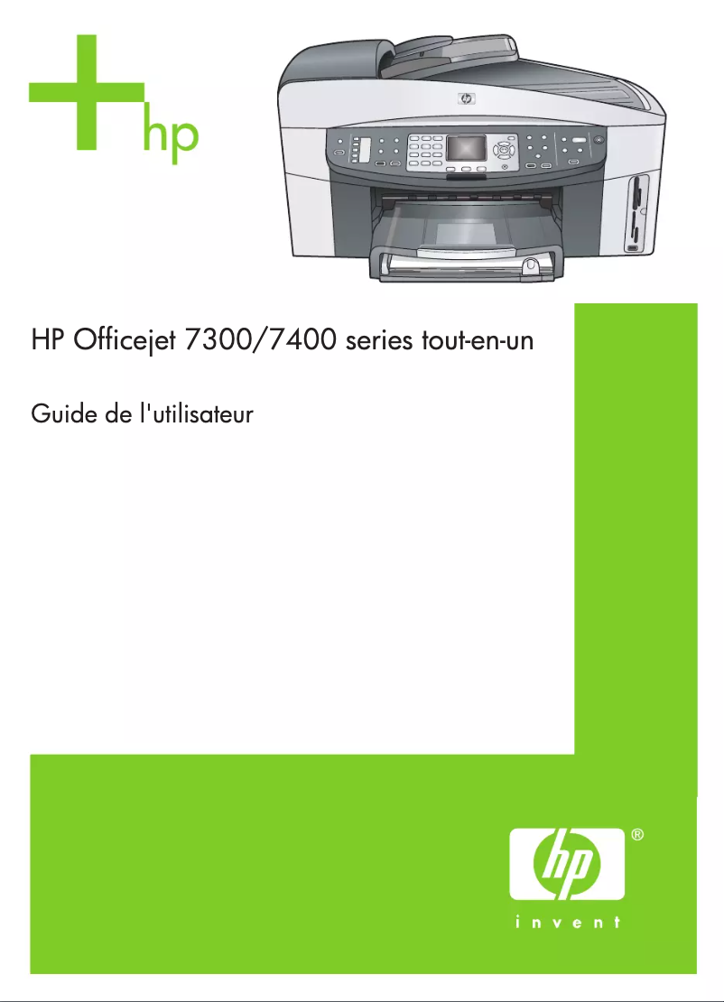 Page 1 de la notice Manuel utilisateur HP Officejet 7300