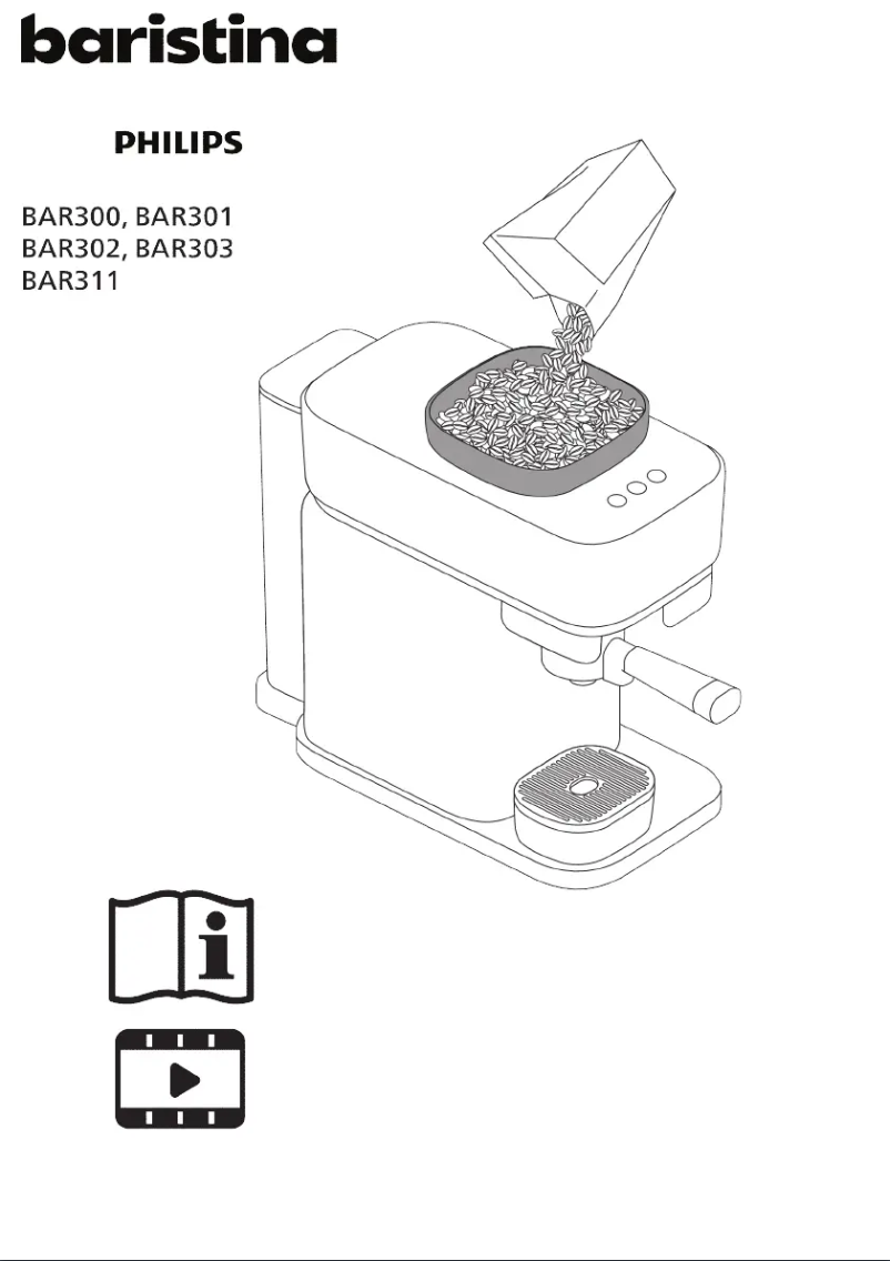 Página 1 del manual Manual de usuario Philips Baristina BAR300