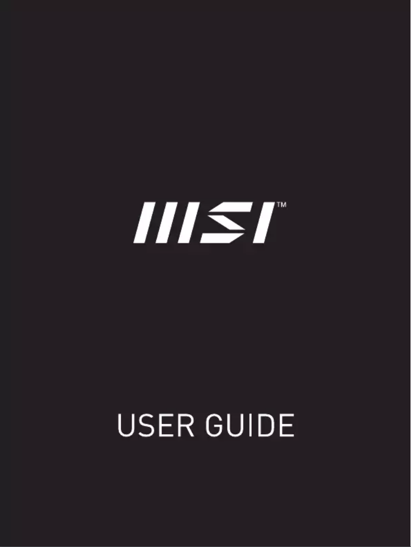 Page 1 de la notice Manuel utilisateur MSI Summit B15