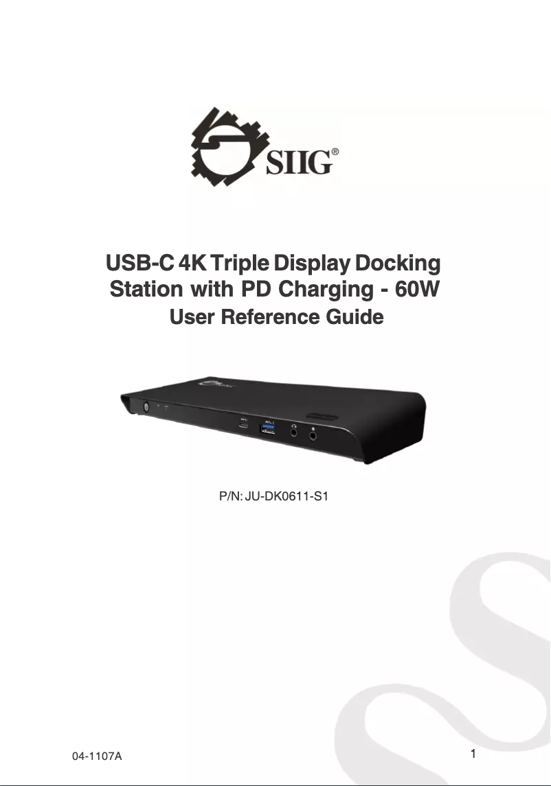 Image de la première page du manuel de l'appareil JU-DK0611-S1