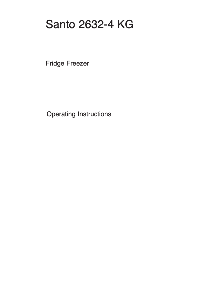 Page 1 de la notice Manuel utilisateur AEG Santo 2632-4 KG