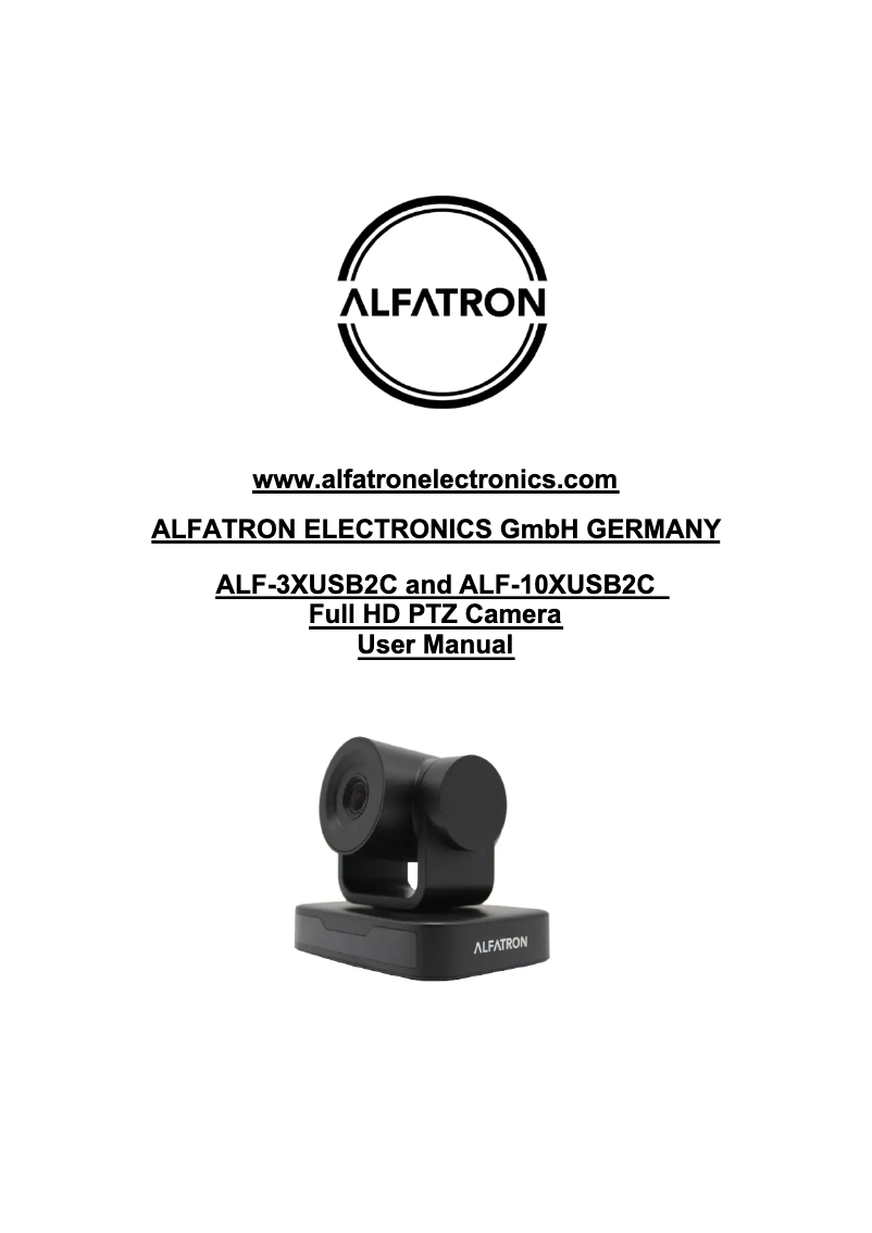 Page n°1 - Manuel utilisateur Alfatron ALF-10XUSB2C