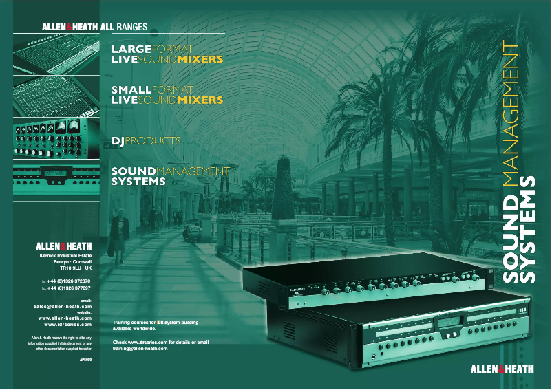 Page n°1 - Brochure Allen & Heath iDR-4