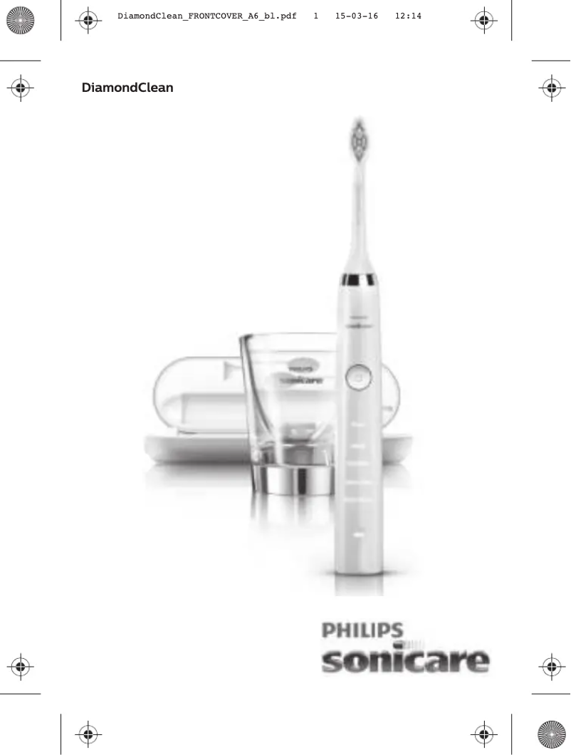 Page n°1 - Manuel utilisateur Philips Sonicare DiamondClean HX9393