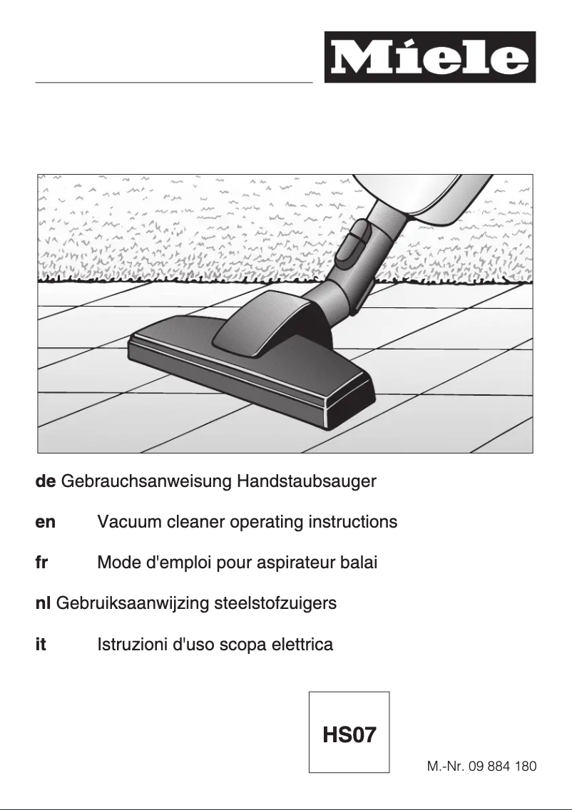 Image de la première page du manuel de l'appareil Swing H1 Electro EcoLine Plus