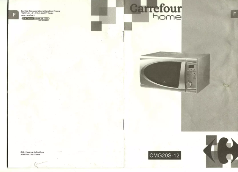 Image de la première page du manuel de l'appareil CMG20S-12