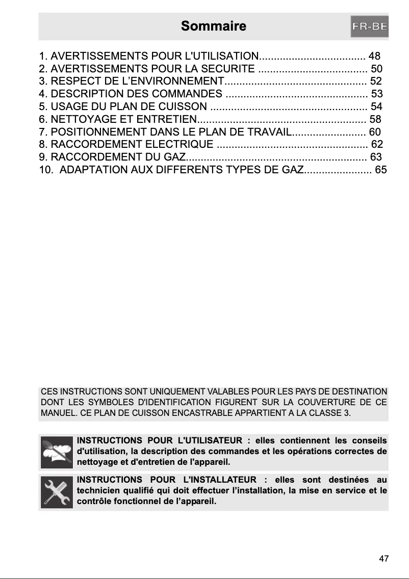 Page 1 de la notice Manuel utilisateur Smeg P755SBL