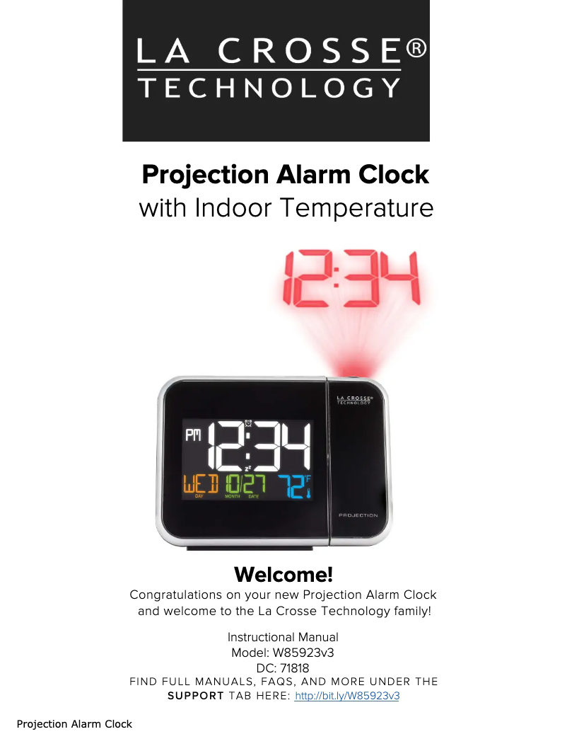 Image de la première page du manuel de l'appareil W85923V3