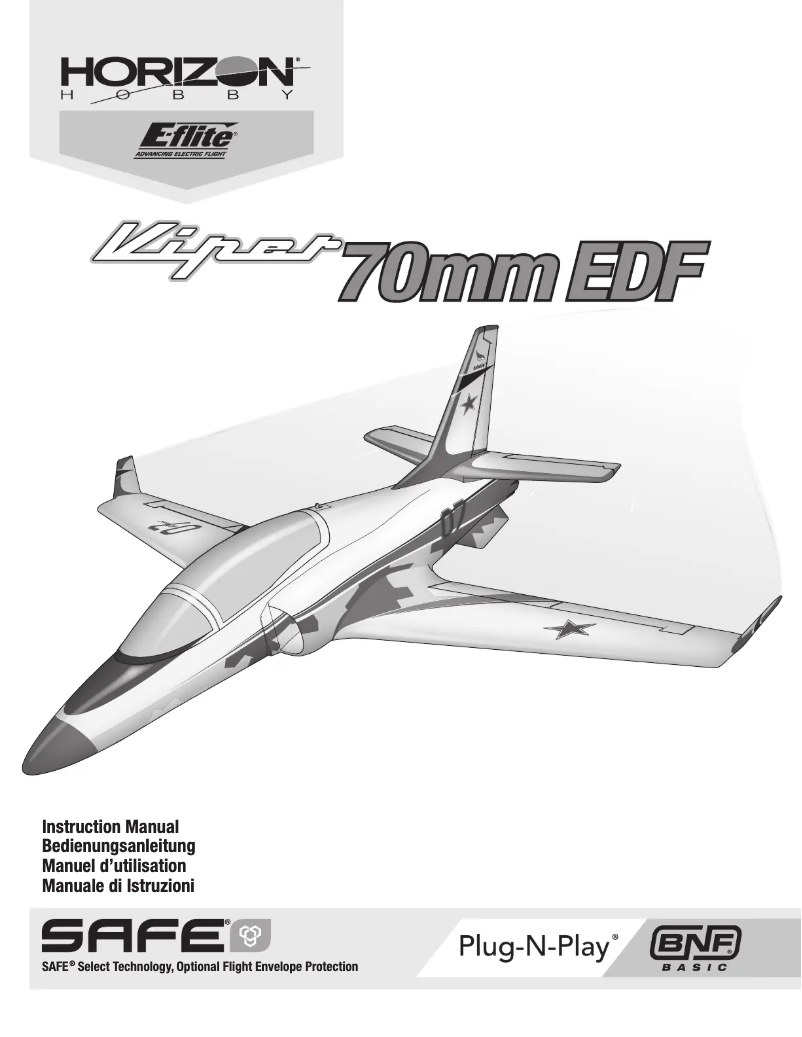 Page 1 de la notice Manuel utilisateur E-flite Viper