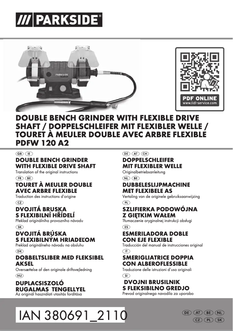 Image de la première page du manuel de l'appareil PDFW 120 A2