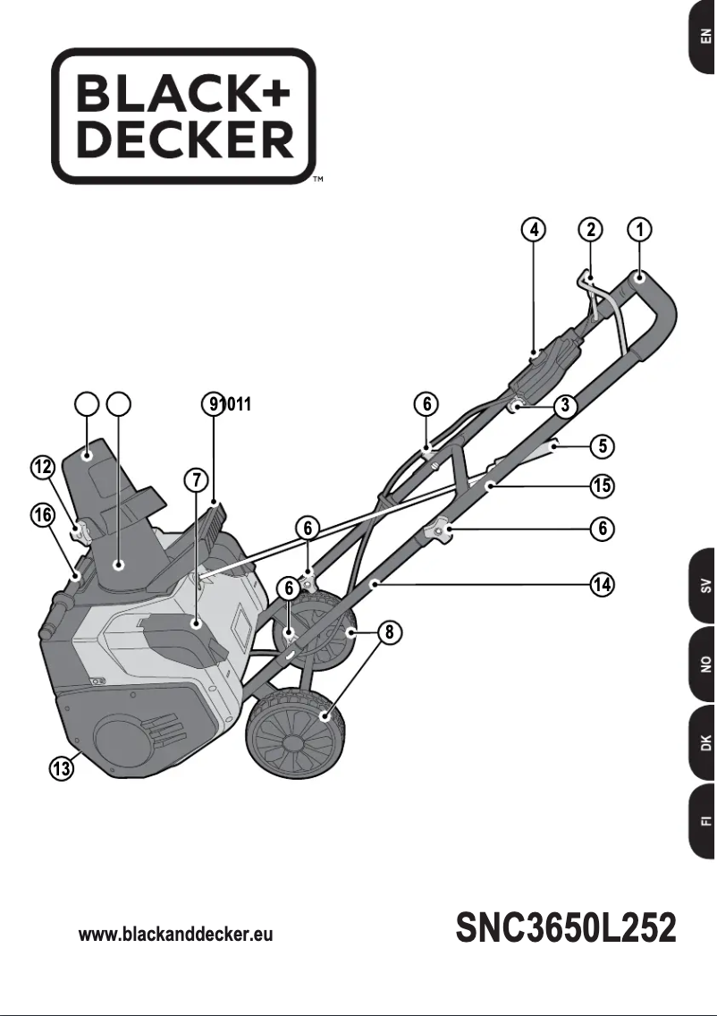 Image de la première page du manuel de l'appareil SNC3650L252