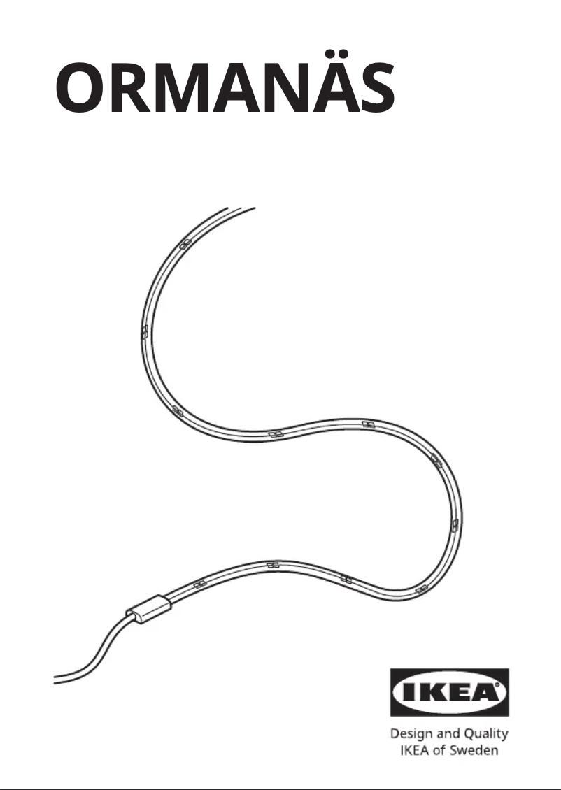 Page 1 de la notice Manuel utilisateur Ikea ORMANÄS 205.413.23